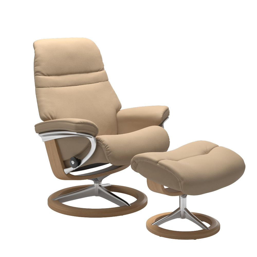 Sillón modelo SUNRISE Signature Plus™ System BalanceAdapt™ en piel Paloma