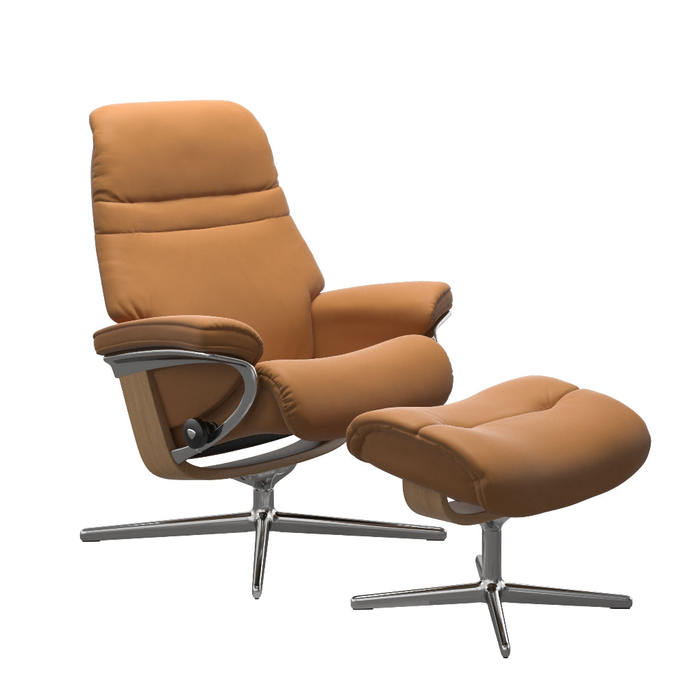 Sillón modelo SUNRISE Cross Plus™ System BalanceAdapt™ de Stressless en piel Batick