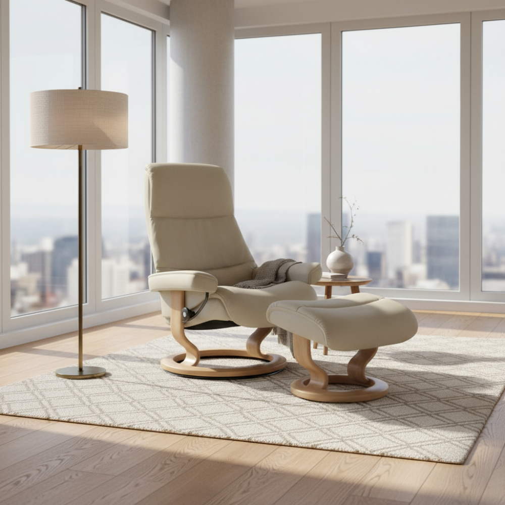 Sillon modelo VIEW Classic Plus™ System de STRESSLESS en piel Batick