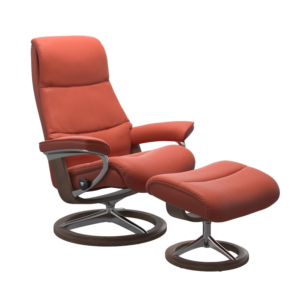 Sillón modelo VIEW Signature Chrome Plus™ System BalanceAdapt™ en piel Batick