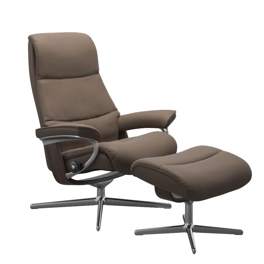 Sillón modelo VIEW Cross Plus™ System BalanceAdapt™ de Stressless en piel Batick
