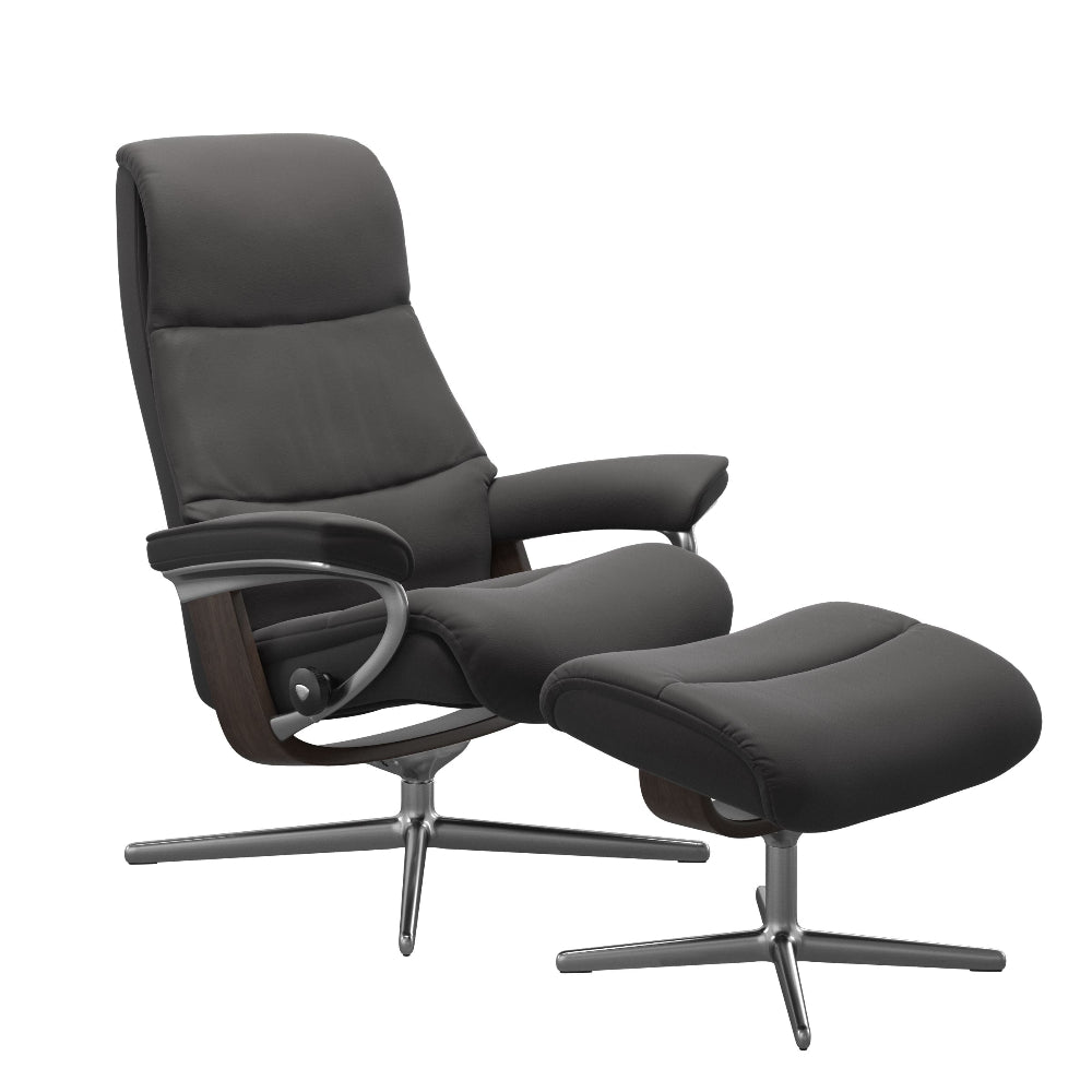 Sillón modelo VIEW Cross Plus™ System BalanceAdapt™ de Stressless en piel Paloma