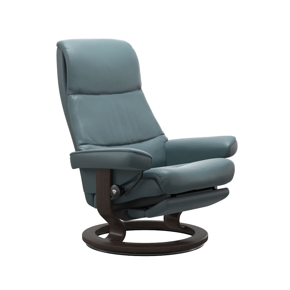 Sillón modelo VIEW Classic Power™ Plus™ System Power™ de Stressless piel Paloma