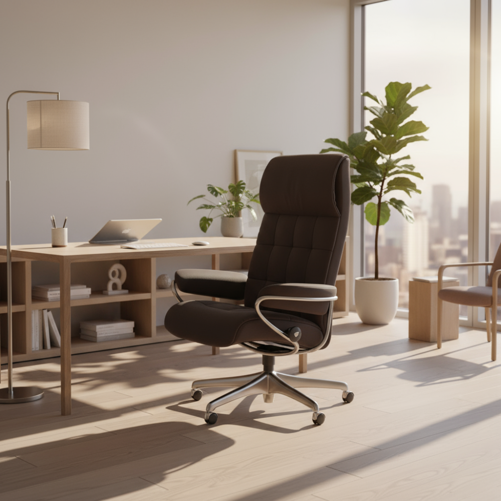 Sillón giratorio Stressless® modelo LONDON Home Office Respaldo Alto
