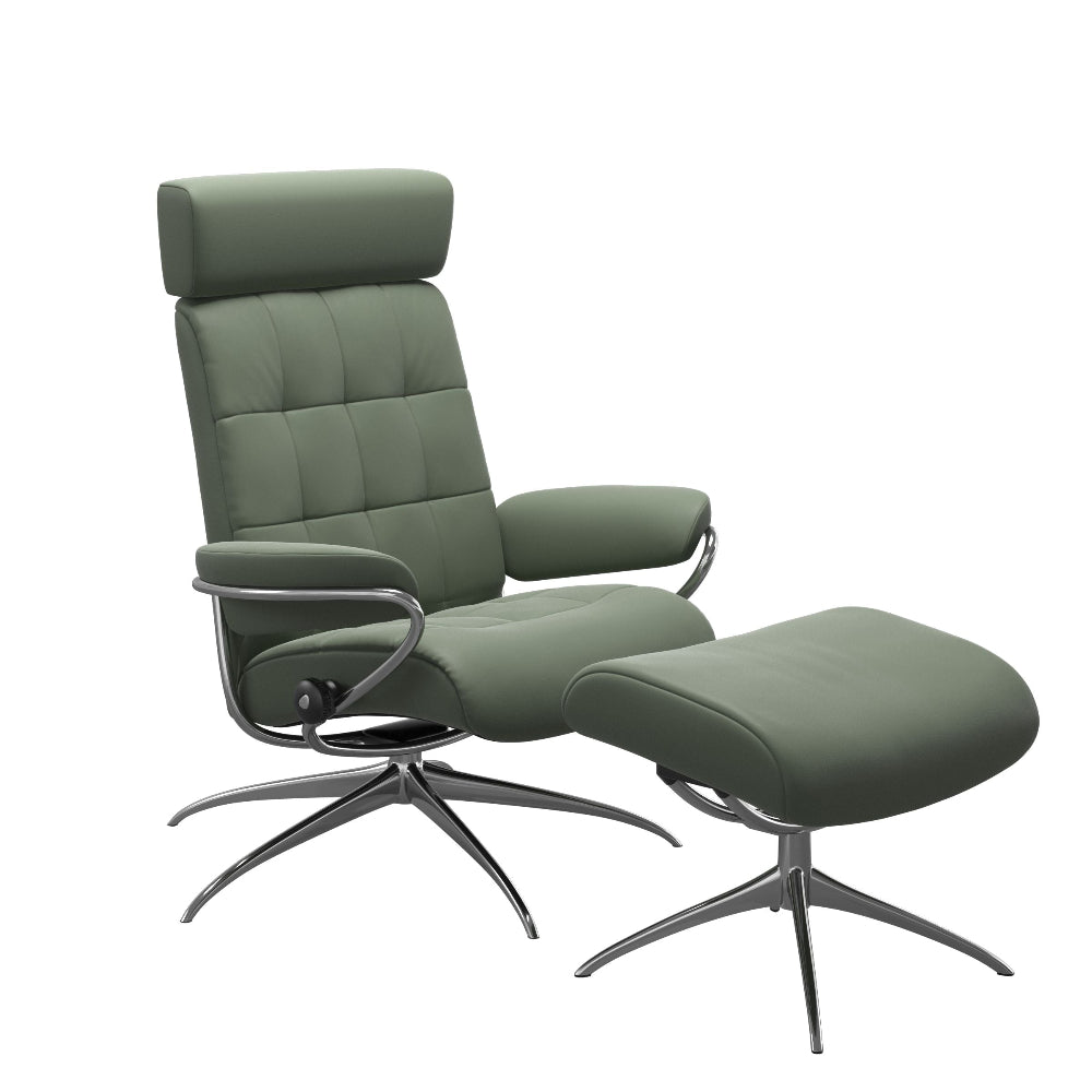 Sillón de Stressless® modelo LONDON Pie Star base Plus™ System BalanceAdapt™ piel Batick