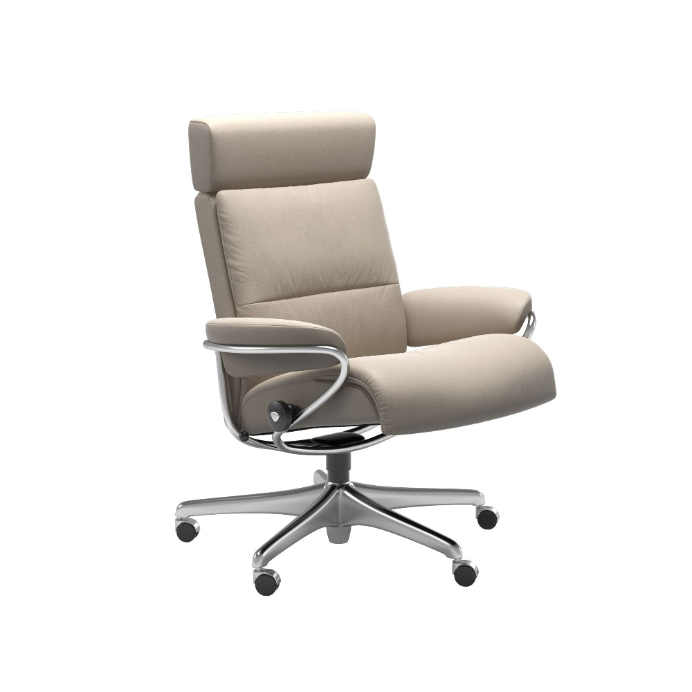 Sillón giratorio Stressless® modelo TOKYO Home Office con reposacabezas ajustable