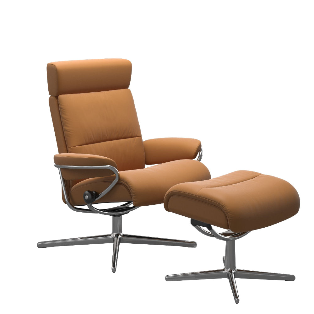 Sillón de Stressless® modelo TOKYO Pie Cross base Plus™ System BalanceAdapt™ piel Batick