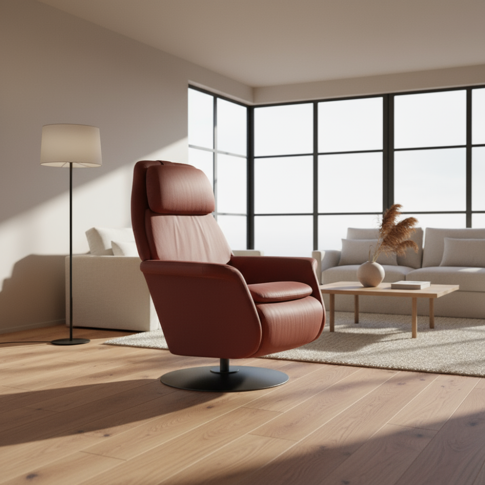 Sillón modelo SAM Pie Disc Plus™ System Power™ con calefacción piel Batick