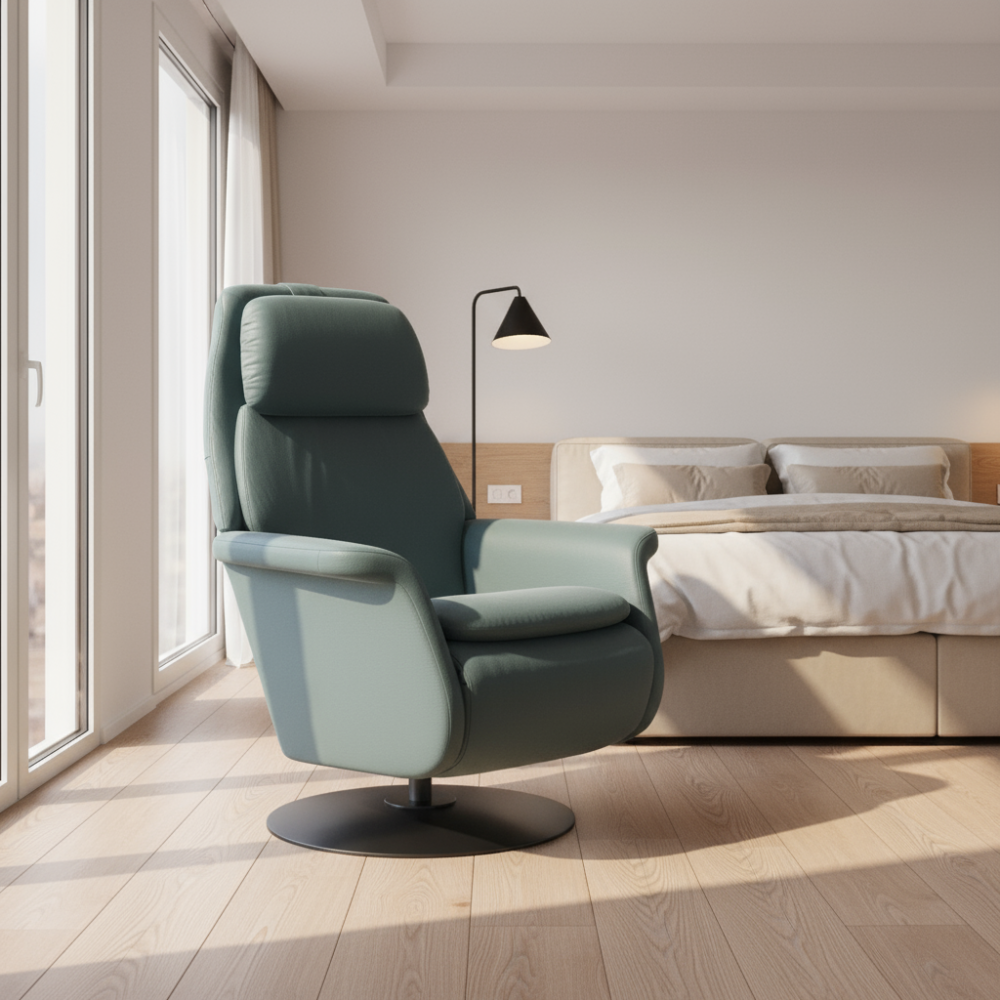 Sillón modelo SAM Pie Disc Plus™ System Power™ con calefacción piel Paloma