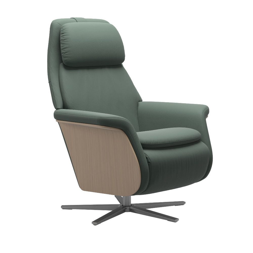 Sillón modelo SAM WOOD Pie Sirius Plus™ System Power™ con calefacción piel Paloma