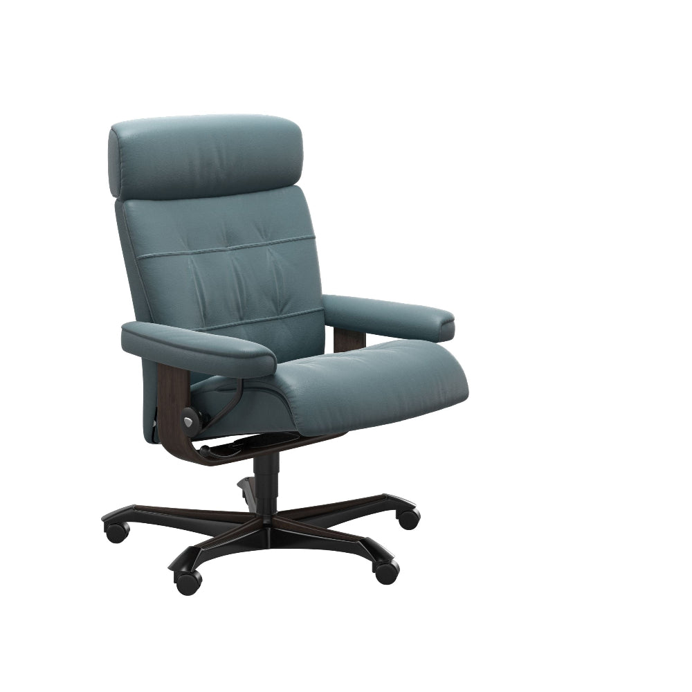 Sillón giratorio Stressless® modelo ERIK Home Office con reposacabeza ajustable