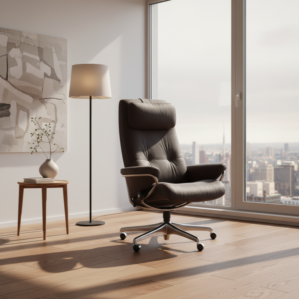 Sillón giratorio Stressless® modelo BERLIN Home Office respaldo alto