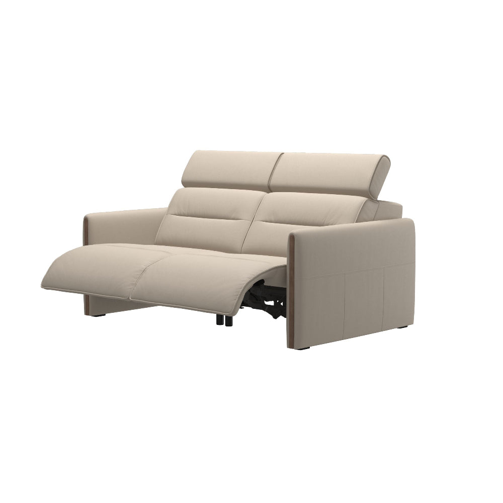Sofá 2 plazas modelo EMILY Stressless® Power™ Brazo Madera piel Paloma
