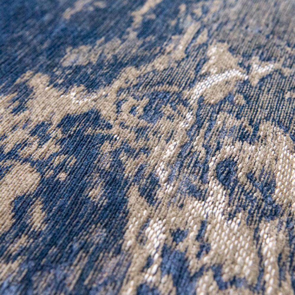 Alfombra moderna RustIK Chenille base Azul