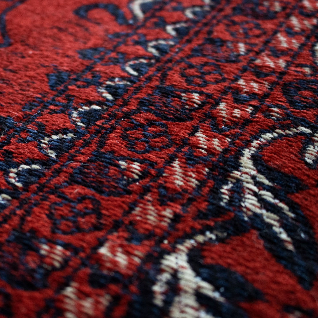 detalle del tejido de la alfombra bukhara 05