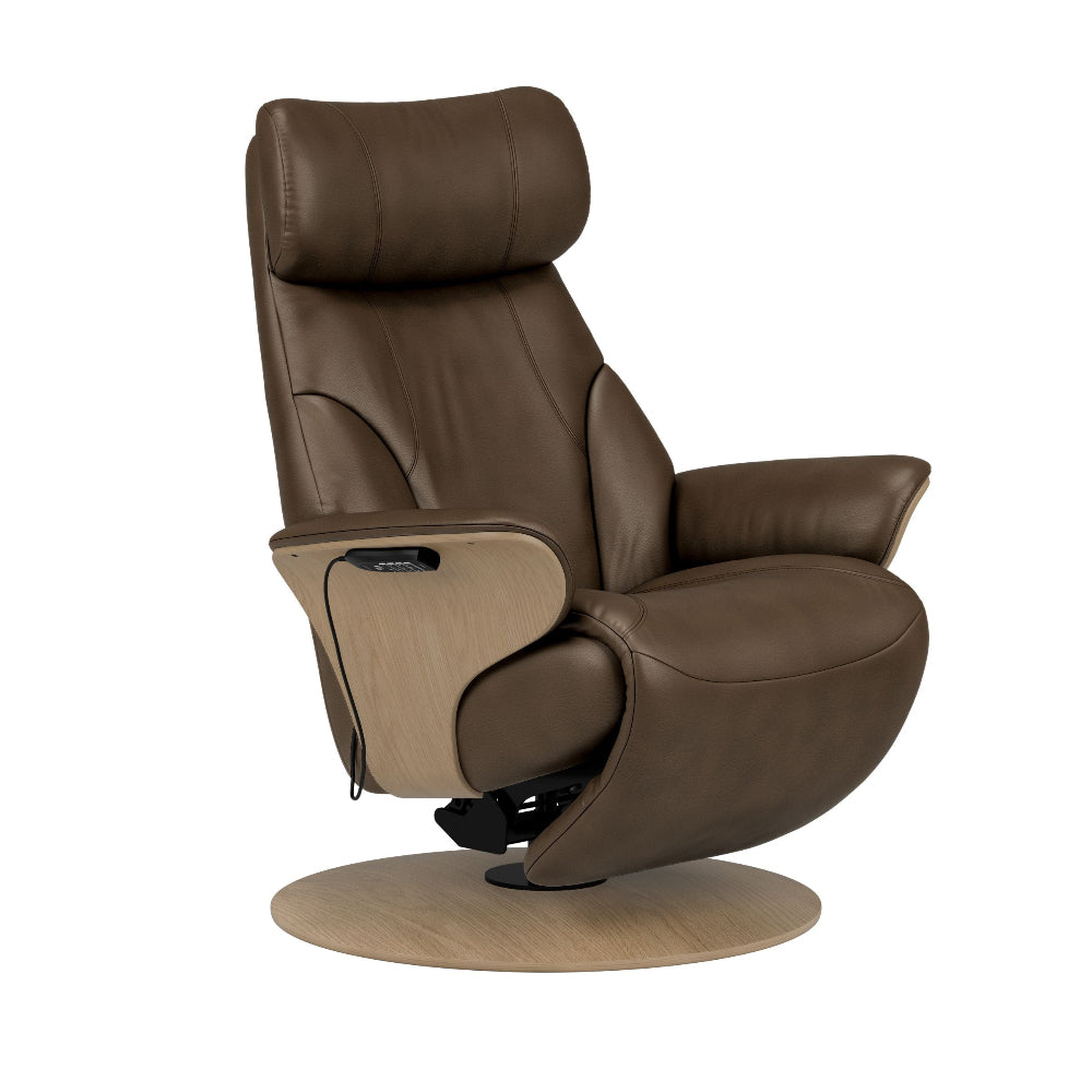 Sillón Stressless modelo ADAM Plus™ System Power™ Pie Disc Piel Paloma
