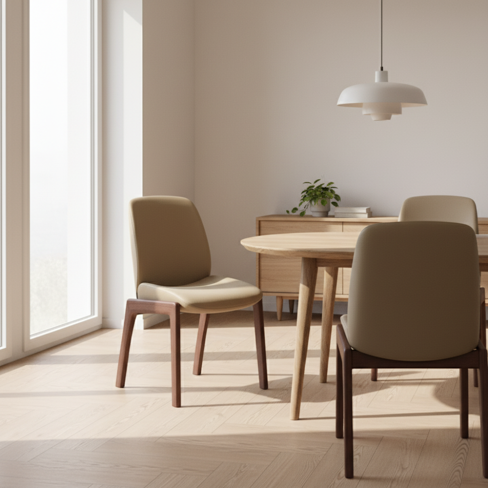 Silla de comedor Stressless® modelo BAY D100 sin brazos Pie de Madera