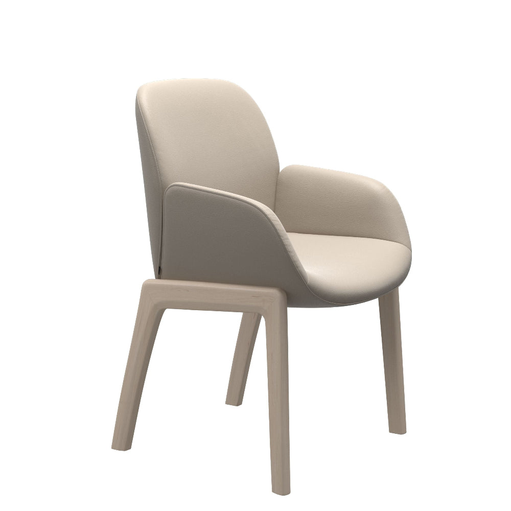 Silla de comedor Stressless® modelo BAY D100 con brazos Pie de Madera