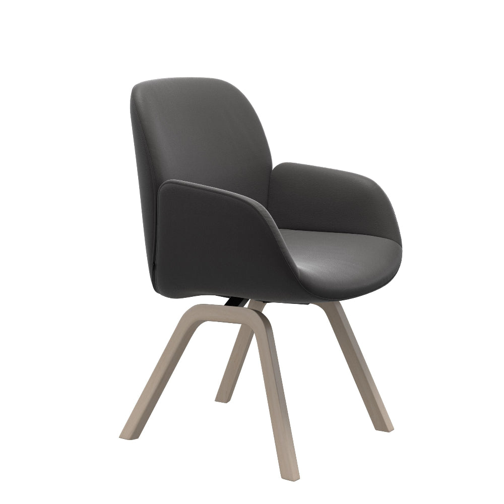 Silla de comedor Stressless® modelo BAY D200 con brazos Pie de Madera