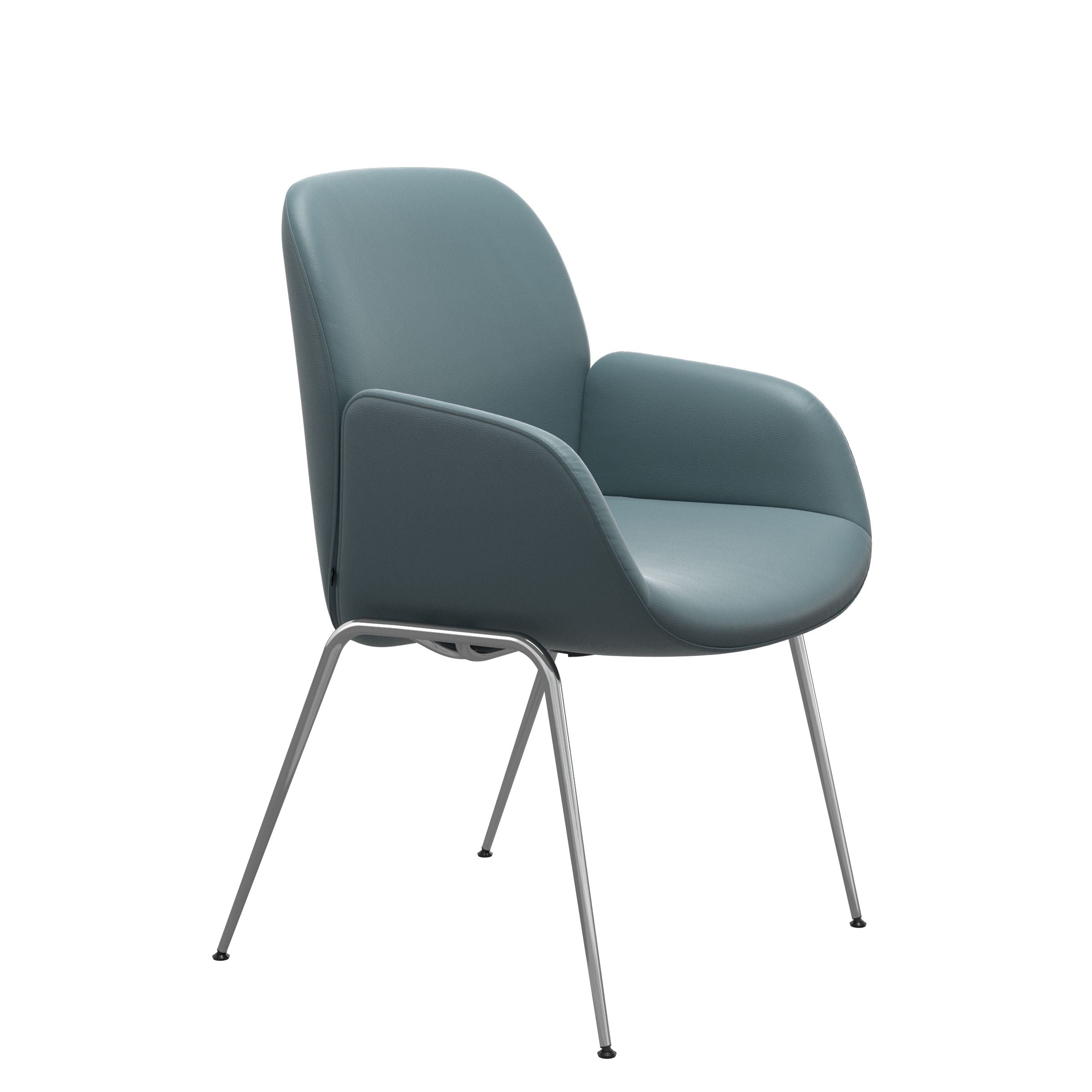 Silla de comedor Stressless® modelo BAY D300 con brazos Pie de Acero
