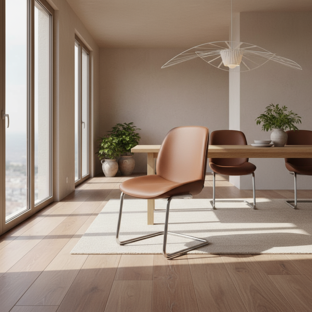 Silla de comedor Stressless® modelo BAY D400 sin brazos Pie de Acero