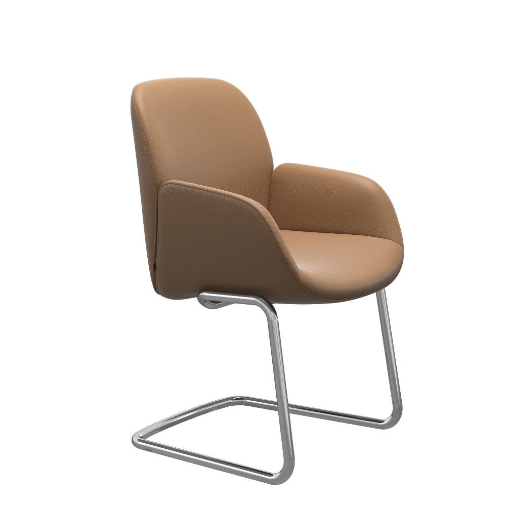Silla de comedor Stressless® modelo BAY D400 con brazos Pie de Acero