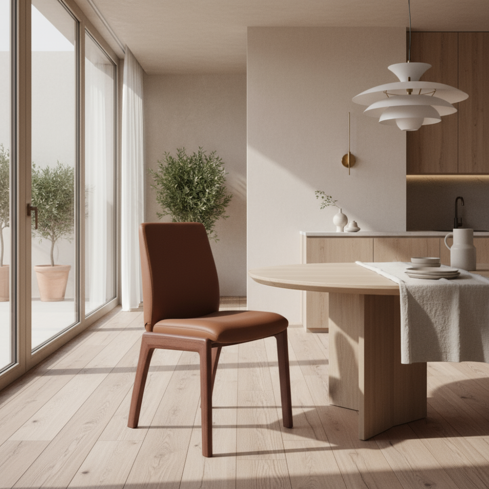 Silla de comedor Stressless® modelo LAUREL D100 sin brazos Pie de Madera