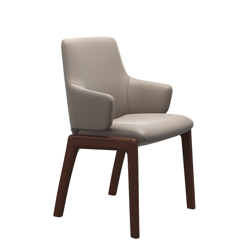 Silla de comedor Stressless® modelo LAUREL D100 con brazos Pie de Madera