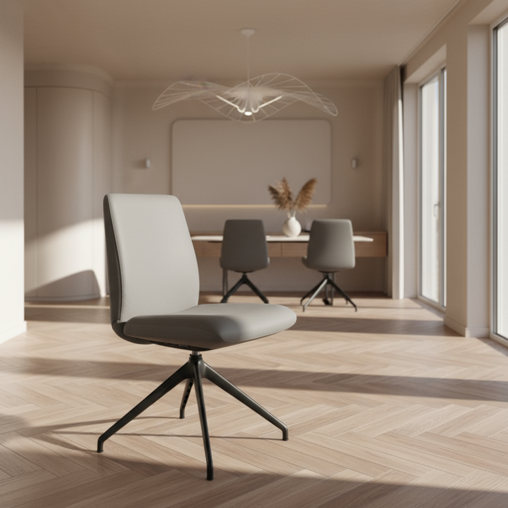Silla giratoria de comedor Stressless® modelo LAUREL D350 sin brazos Pie de Acero