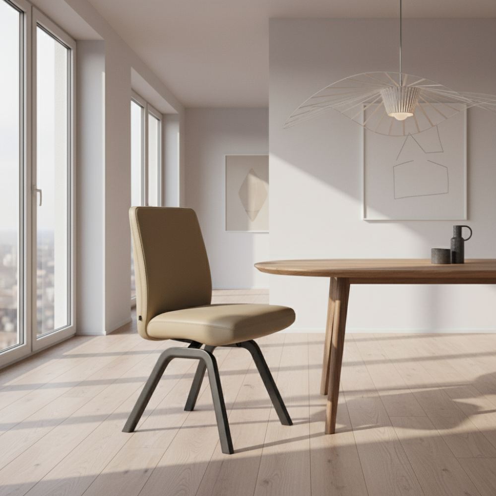 Silla de comedor Stressless® modelo VANILLA D200 sin brazos Pie de Madera