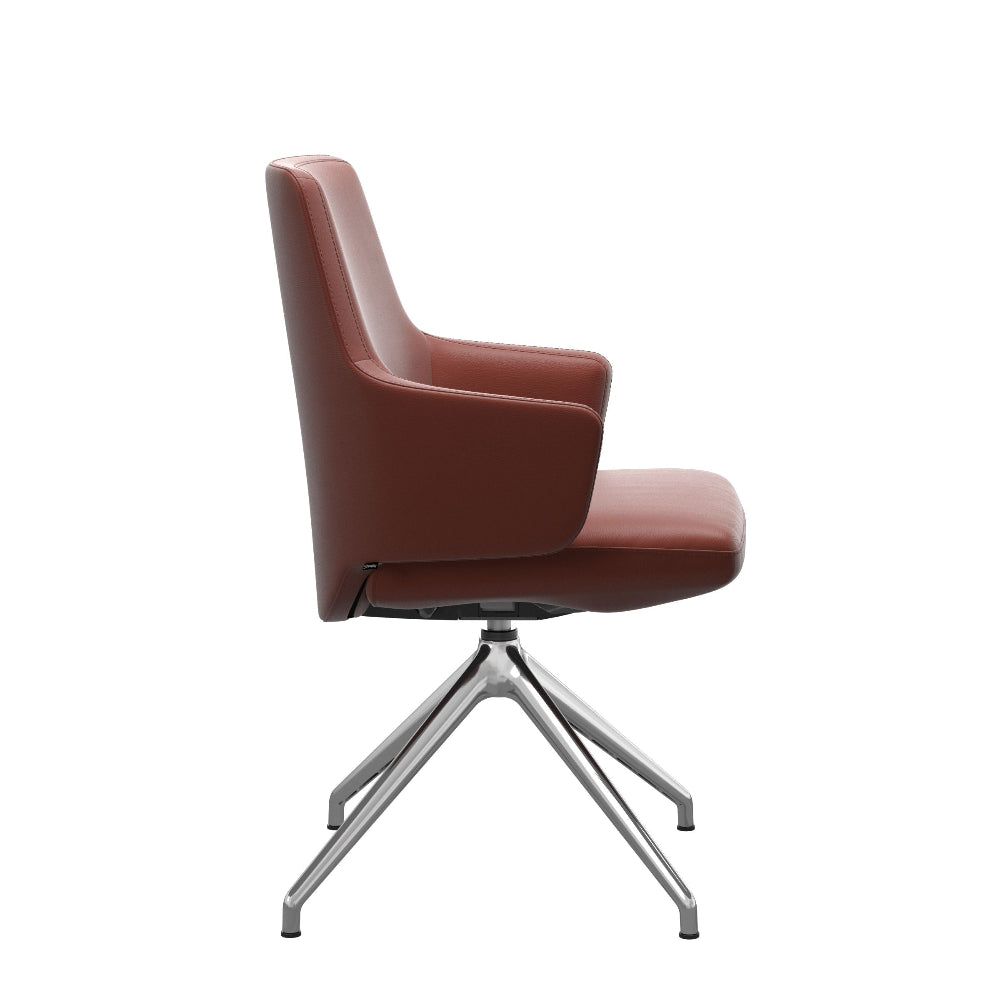 Silla giratoria de comedor Stressless® modelo VANILLA D350 con brazos Pie de Acero