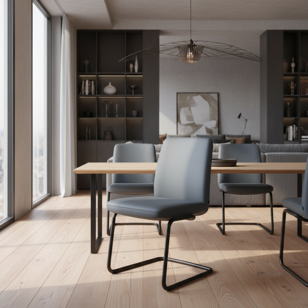 Silla de comedor Stressless® modelo VANILLA D400 sin brazos Pie de Acero