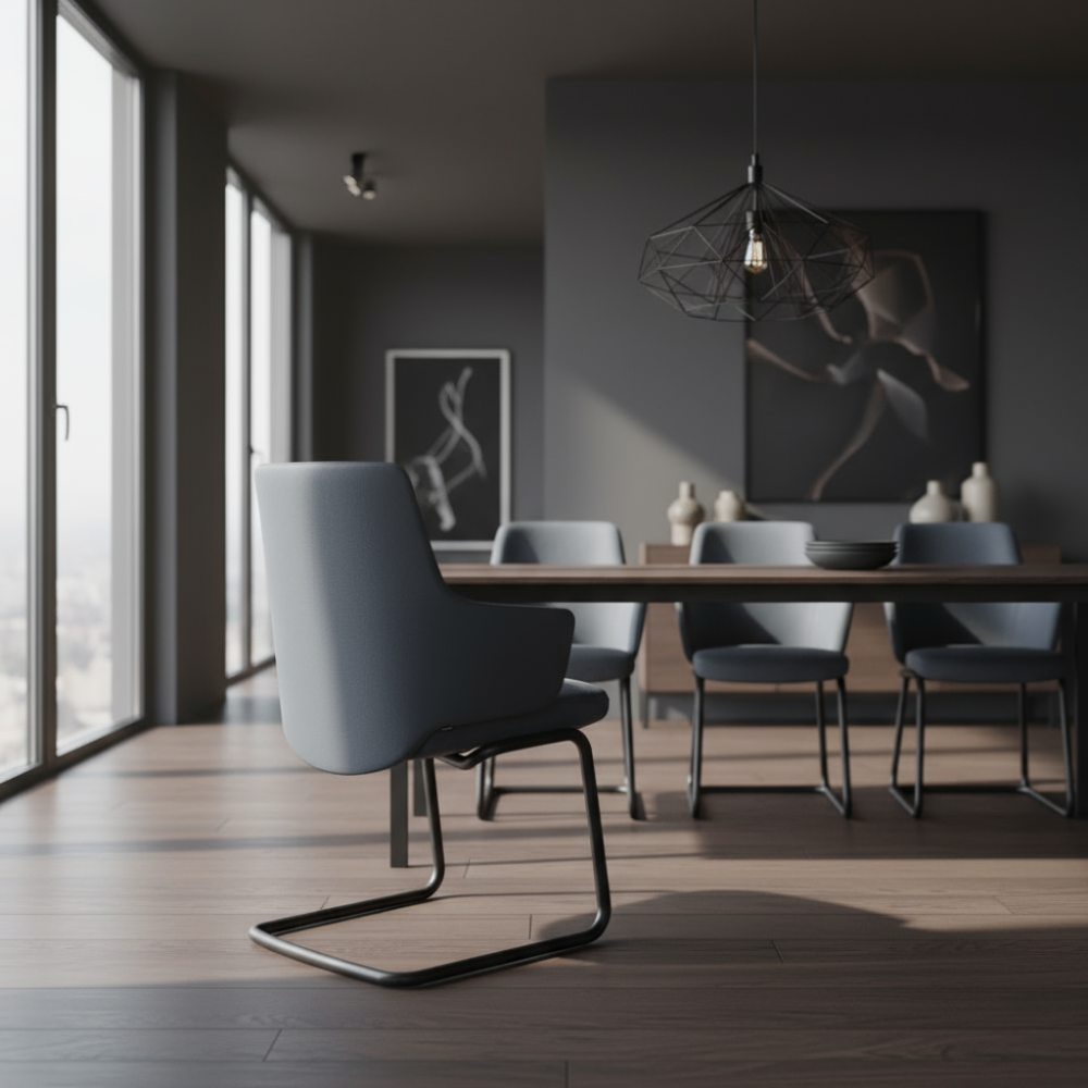 Silla de comedor Stressless® modelo VANILLA D400 con brazos Pie de Acero
