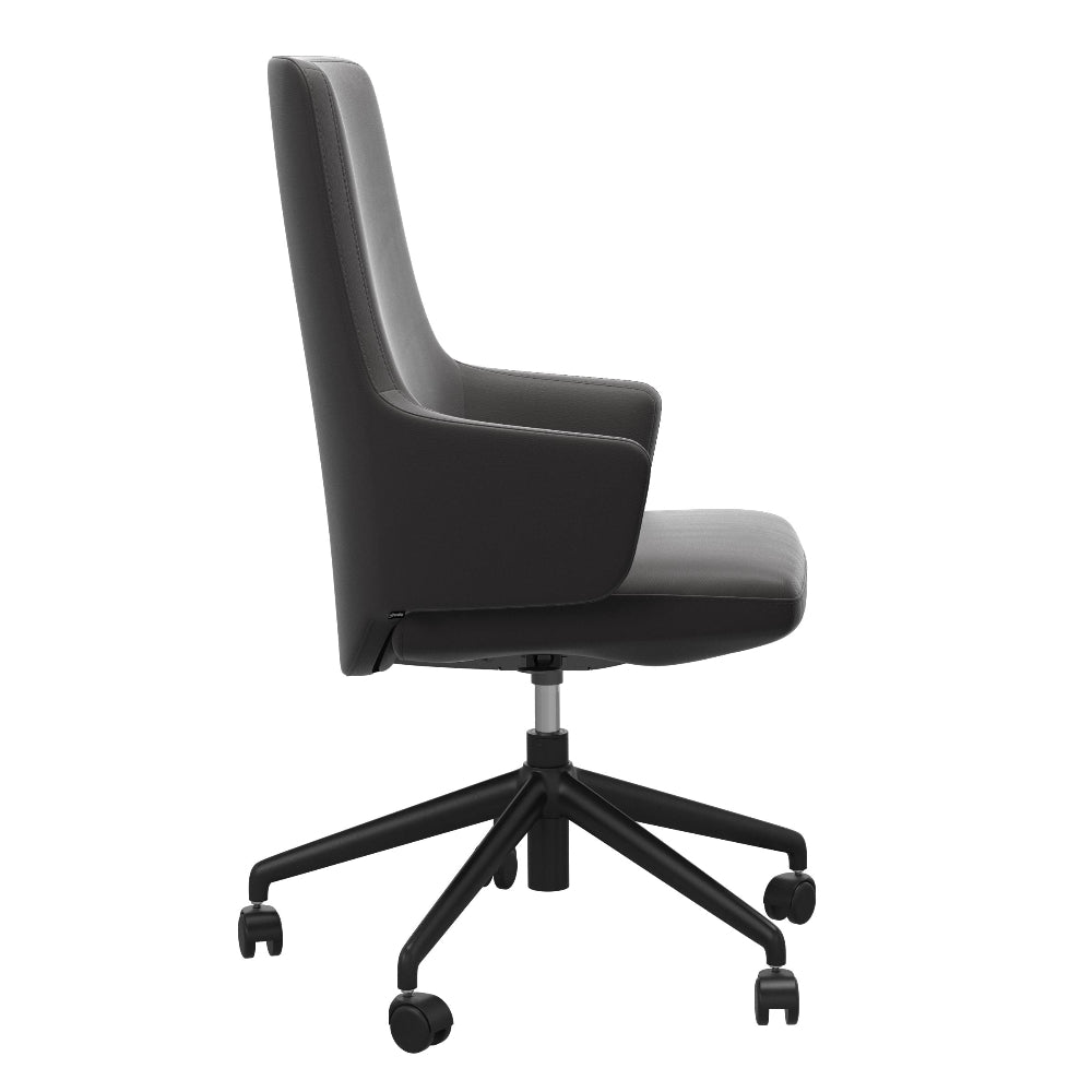 Sillón giratorio Stressless® modelo VANILLA respaldo alto con brazos Home Office