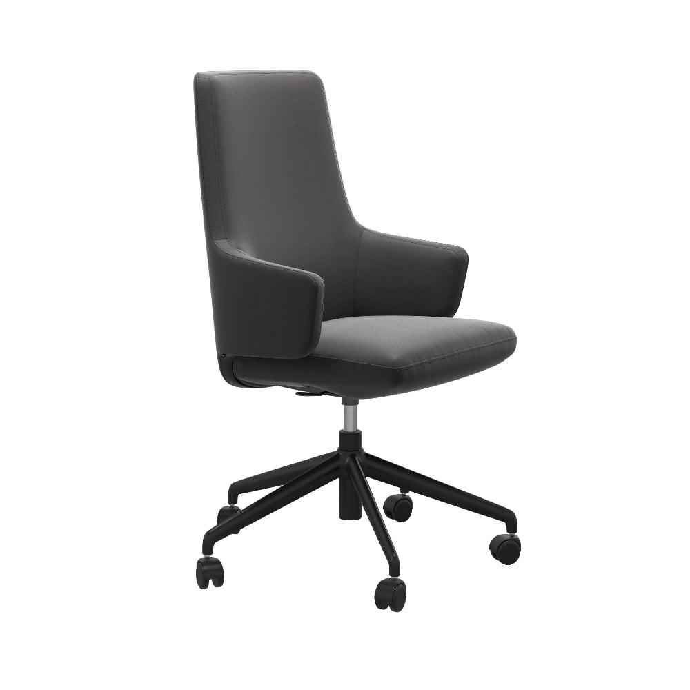 Sillón giratorio Stressless® modelo VANILLA respaldo alto con brazos Home Office