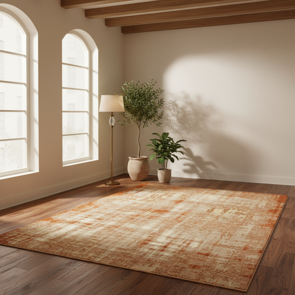 Alfombra moderna Antik Chenille Orange