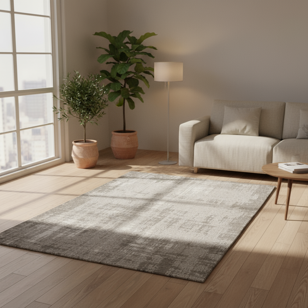 Alfombra moderna Antik Chenille Taupe