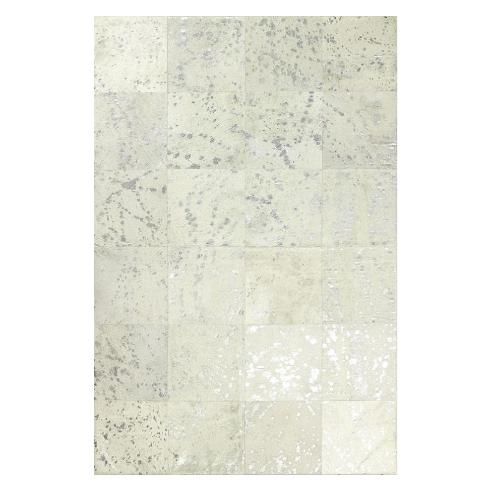 Alfombra de diseño en piel Leather Patchwork dibujo J