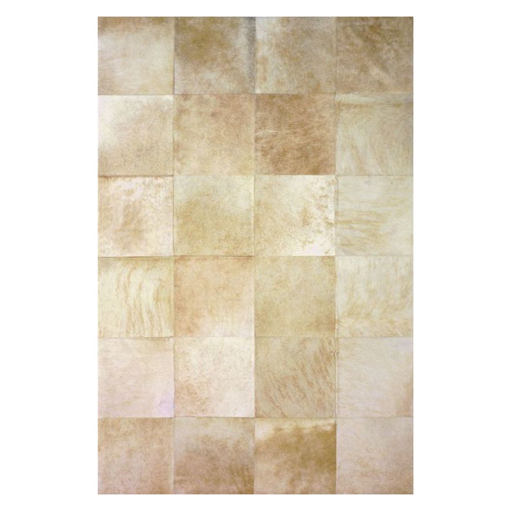 Alfombra de diseño en piel Leather Patchwork dibujo D