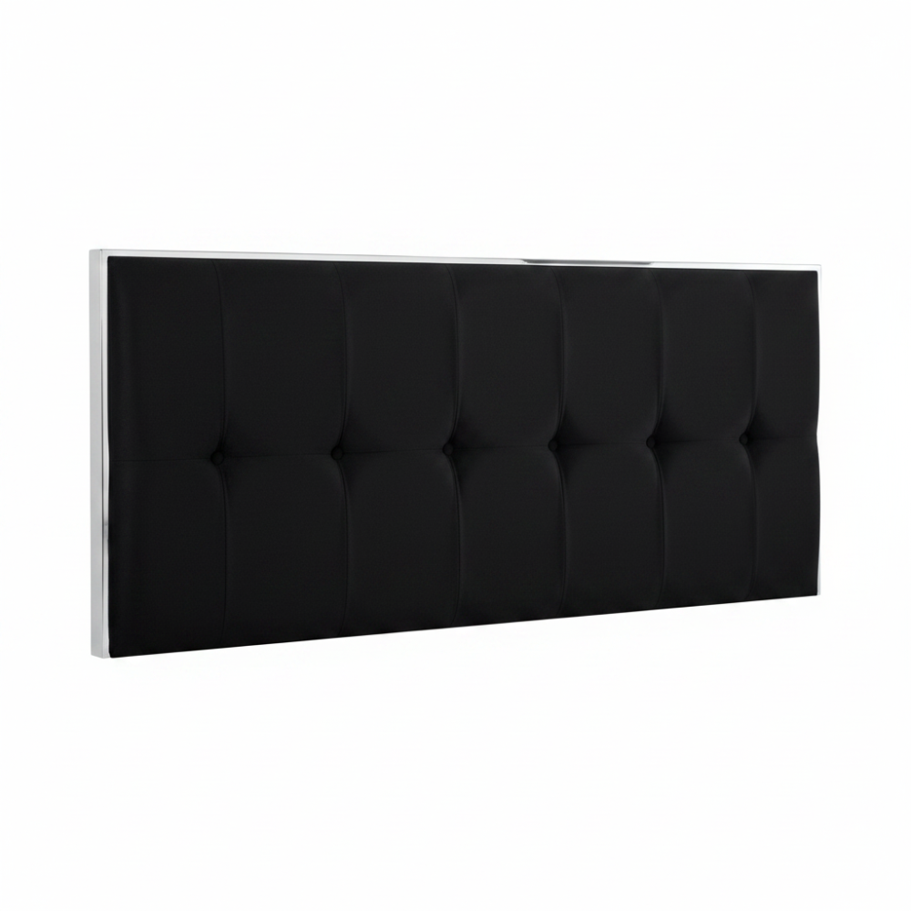 Cabecero de cama con capitoné modelo 4800 Negro