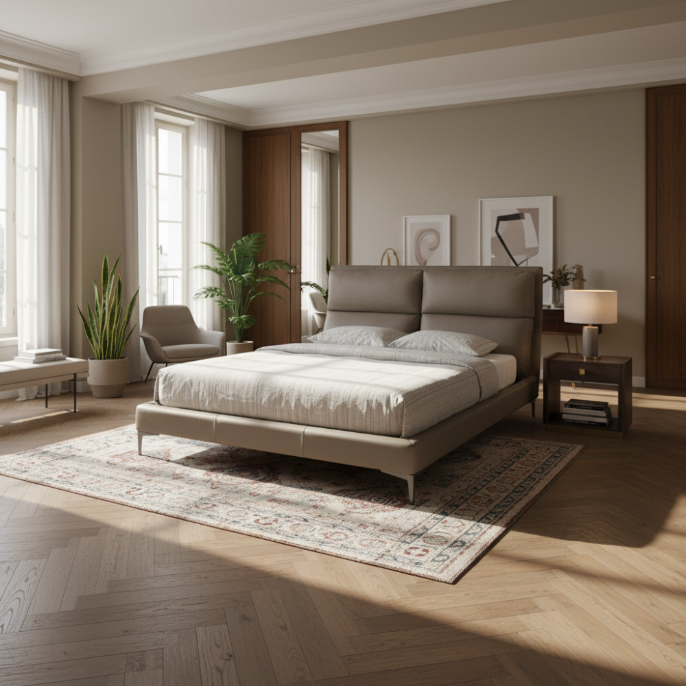 Cama Tapizada Para Colchón 160x200cm Colección Elegance