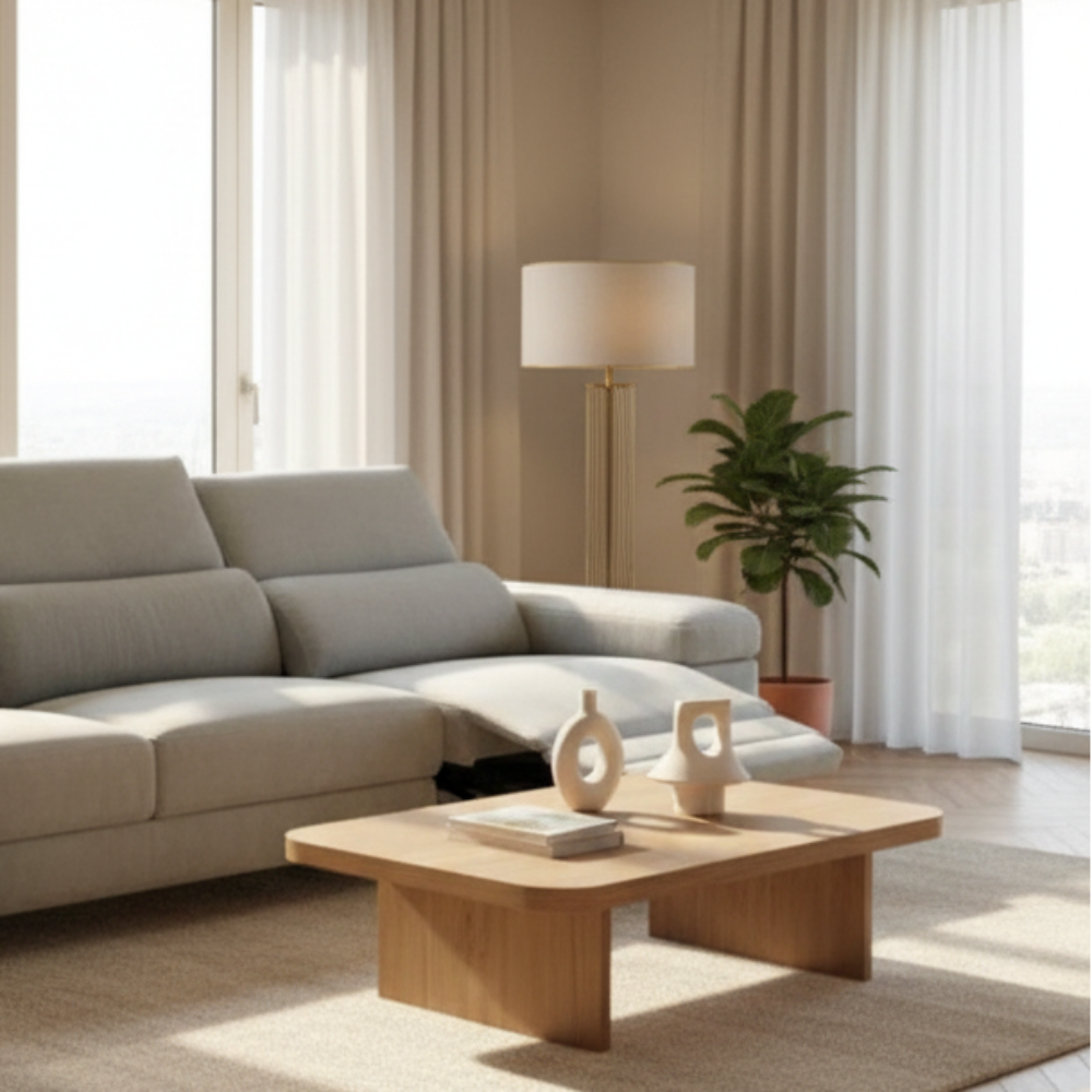 Chaiselongue modelo ACAPULCO con 3 asientos relax motorizados Tapizado Aquaclean