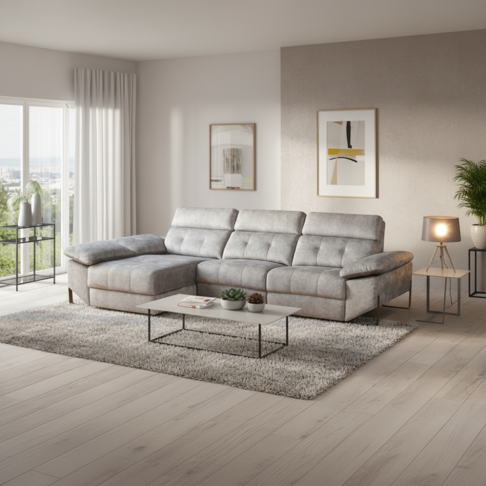 Chaiselongue modelo  OKLAHOMA con asientos relax motorizados