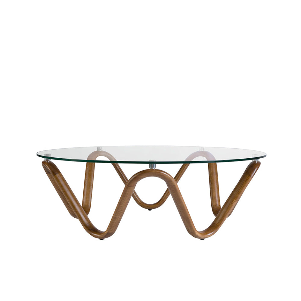 Mesa centro de diseño circular