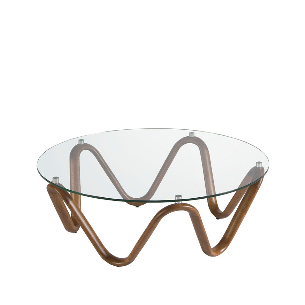 Mesa centro de diseño circular