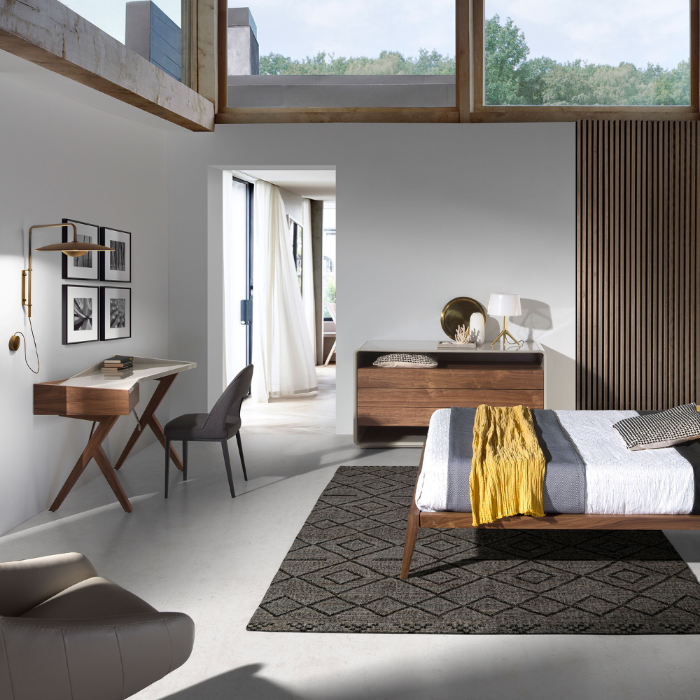 Escritorio Nogal Colección Elegance