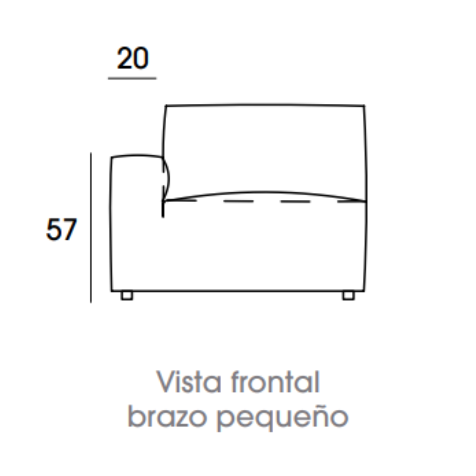 Sofá de diseño modular convertible modelo BABAR