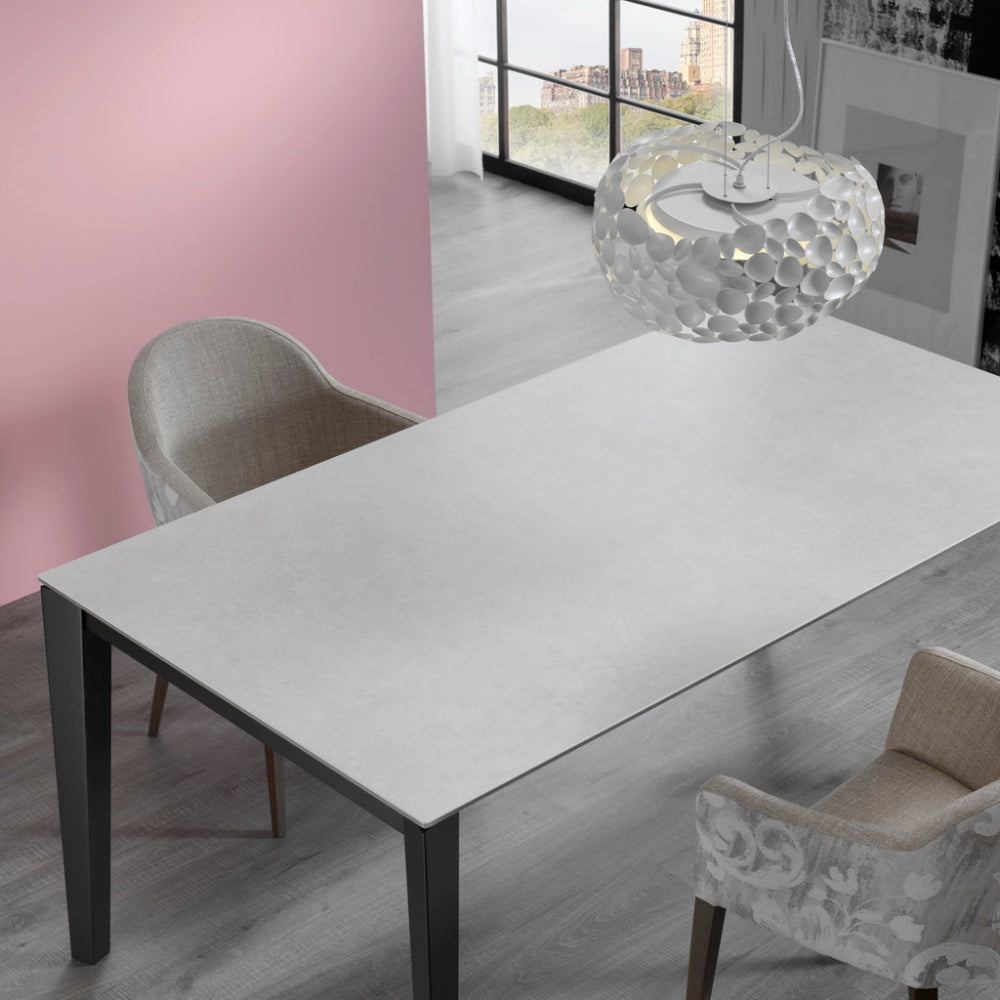 Mesa comedor extensible Modelo IN-G Tapa Porcelánico