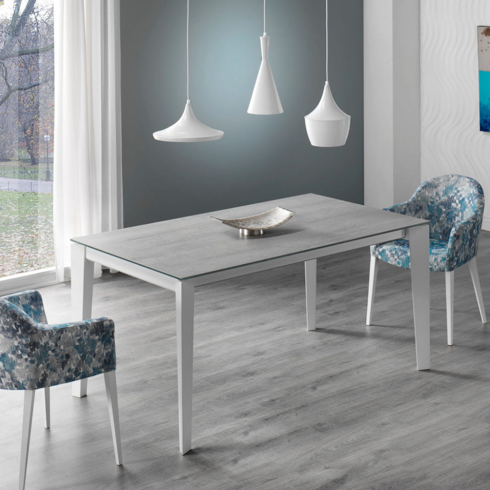 Mesa comedor extensible Modelo IN-G Tapa Porcelánico