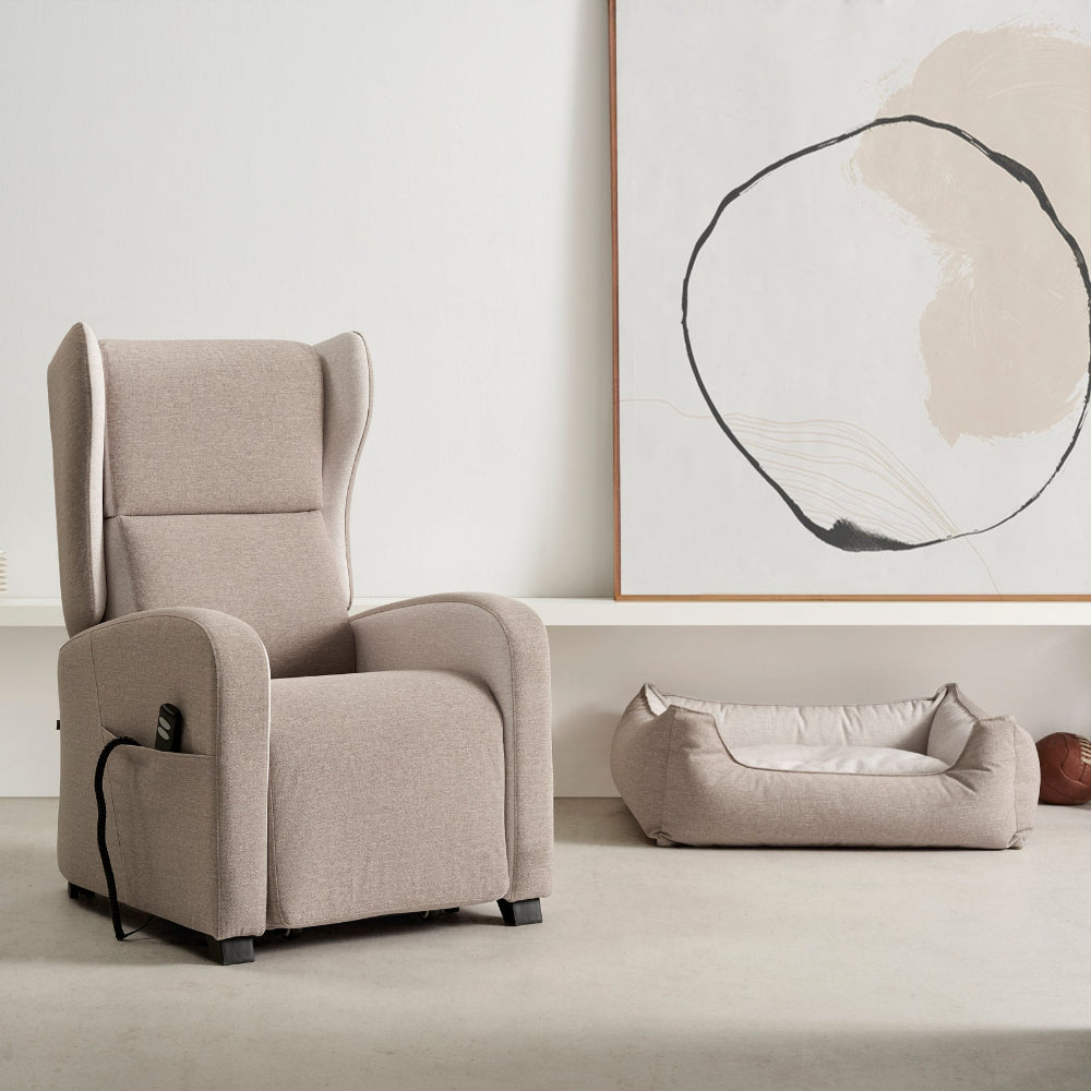 Sillón Relax modelo YPPAH en tapizado en tejido